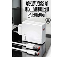 Şarj Aleti Turbo Hızlı 67W Type-C Hızlı Şarj