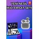 3.Nesil TWS Bluetooth Kulaklık Bluetooth Bağlantılı Akıllı Saat Amoled Ekran Plastik Hasır Kordon