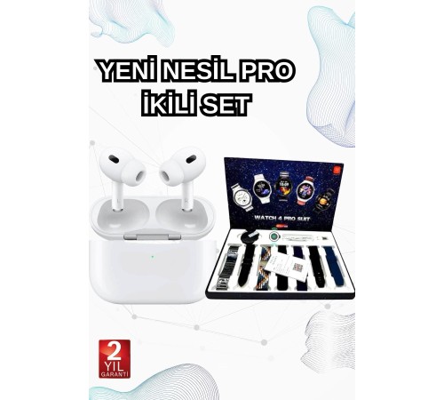2025 Model Akıllı Saat ve Yeni Nesil Pro Bluetooth Kulaklık ANC Özelliği
