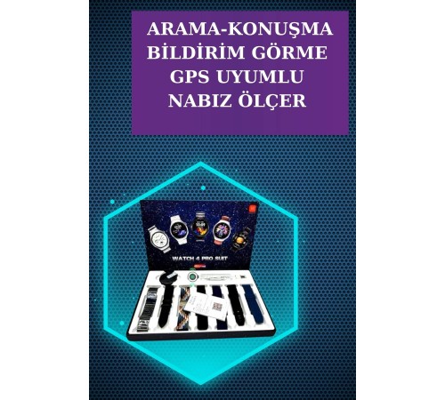 Kulaklık ve Çok Kordonlu Akıllı Saat Gürültü Önleyici GPS Desteği