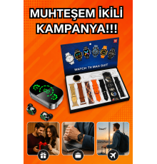 Yeni Model Akıllı Saat ve Ucuz Kaliteli Bluetooth Kulaklık Amoled Ekran Aynalı