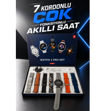 Akıllı Saat 7 Kordonlu Yeni Nesil Arama Cevaplayan Çok Fonksiyonlu