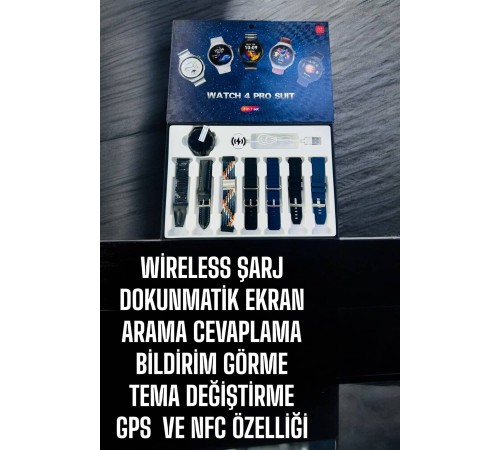Yeni Model Akıllı Saat Bluetooth Bağlantılı NFC ve GPS Uyumlu