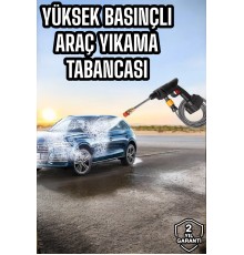 Bahçe ve Araba Yıkama Tabancası Su Basınçlı Hazneli Bataryalı Oto Yıkama