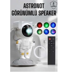 Astronot Görünümlü Projeksiyon Speaker Taşınabilir
