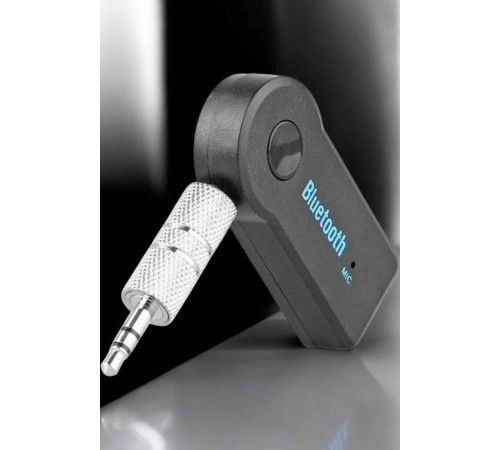 Kablosuz Bluetooth Aux Araç Kiti Siyah Hafıza Kartlı