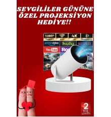 Sevgiliye Özel Hediye Ayaklı Sinema Projektörü Projeksiyon
