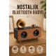 Nostaljik Radyo Bluetooth Bağlantılı Şarjlı Yüksek Ses Kaliteli