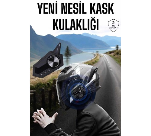 Intercom Kask Kulaklığı ANC Özelliği Yüksek Ses Kaliteli Bluetooth Kulaklık