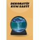 Kum Saati Yuvarlak Şık Kum Tablosu Dekoratif Kum Sulu Kum Saati
