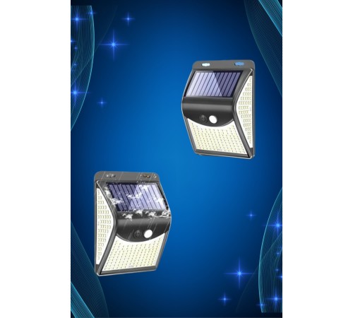 Solar Sensörlü Duvar Lambası Bahçe Lamba 20 Led Işık