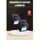 Bahçe Aydınlatma Sensörlü Güneş Enerjili Duvar Lambası 40 Led Işık