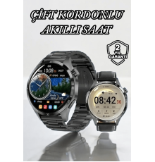 Çift Kordonlu Yüksek Çözünürlüklü Akıllı Saat Uyku İzleyici & Spor Modları