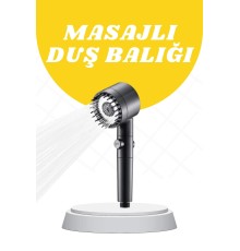Duş Başlığı Yüksek Basınçlı Masaj Taraklı 3 Kademeli