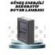 Solar Lamba Dekoratif Aplik Su Geçirmez Led Işıklı Duvar Lambası