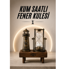 Eyfel Kulesi ve Deniz Feneri Dekoratif Masa Biblosu Hediyelik