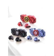 Kırmızı Kablosuz Bluetooth Kulaklık Stres Çarklı Kulaklığı