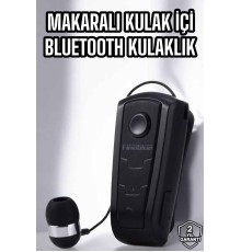 Makaralı Bluetooth Kulaklık Çağrı Cevaplama Kablolu Uzun Pil Ömrü
