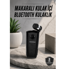 Tüm Telefonlara Uyumlu Mikrofonlu Titreşimli Makaralı Bluetooth Kulakiçi Kulaklık