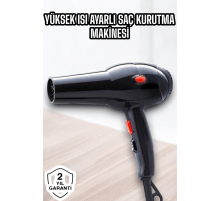 2200 Watt Profesyonel Saç Kurutma Makinesi Güçlü ve Dayanıklı Tasarım