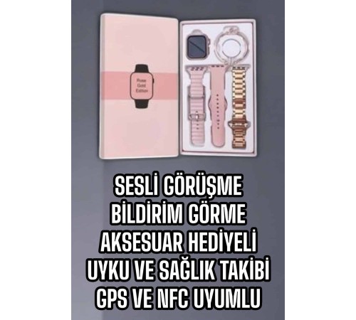 Akıllı Saat Bluetooth Bağlantılı Aksesuar Hediyeli GPS Takibi