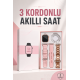 Akıllı Saat Amoled Ekran 3 Kordonlu Aksesuar Hediyeli Sesli Görüşme