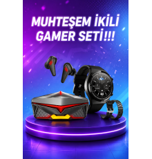 ANC Özellikli Bluetooth Kulaklık ve Amoled Ekran Akıllı Saat Uyku ve Sağlık Takibi Nabız Ölçer