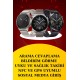 Dijital Göstergeli Bluetooth Kulaklık ve Bildirim Görebilen Akıllı Saat Alarm ve Titreşim
