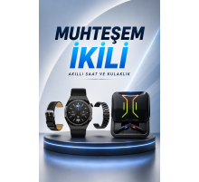 Dijital Göstergeli Bluetooth Kulaklık ve Bildirim Görebilen Akıllı Saat Alarm ve Titreşim