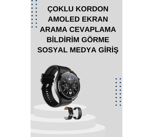Yeni Nesil Sesli Görüşme Akıllı Saat ve Powerbank Çoklu Şarj Girişli Bluetooth Kulaklık Nabız Ölçer