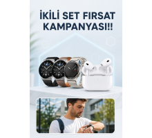 Aynalı Bluetooth Kulaklık Yeni Nesil Akıllı Saat Titreşimli Nabız Ölçer Spor Modları