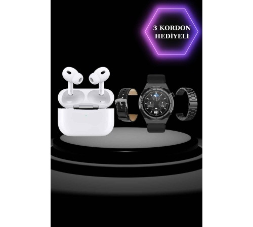 Aynalı Bluetooth Kulaklık Yeni Nesil Akıllı Saat Titreşimli Nabız Ölçer Spor Modları