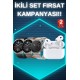 Aynalı Bluetooth Kulaklık Yeni Nesil Akıllı Saat Titreşimli Nabız Ölçer Spor Modları