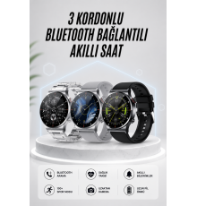 Akıllı Saat Amoled Ekran Bluetooth Bağlantılı Sesli Görüşme Nabız Ölçer