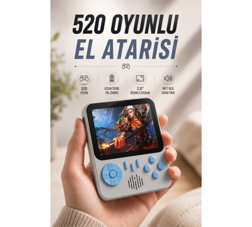 Oyun Konsolu Retro Oyun Konsolu Tv'ye Bağlanabilir Taşınabilir