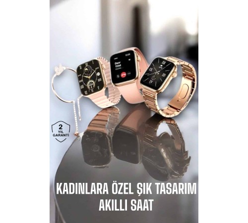 Akıllı Saat Kadınlara Uyku Ve Sağlık Takibi Yapabilen Bileklik Hediyeli