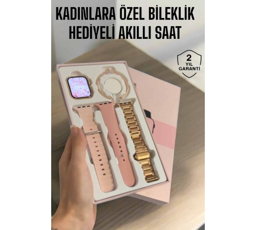 Akıllı Saat Adımsayar, Nabız Takibi ve GPS Destekli Kadınlara Özel
