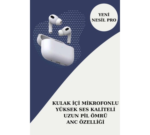 3 Kordonlu Pembe Amoled Ekran Akıllı Saat ve Yeni Nesil Pro Kablosuz Bluetooth Kulaklık ANC/ENC