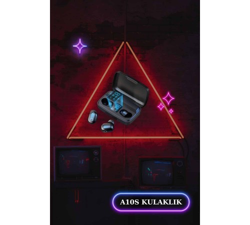 Wireless Şarjlı Pembe Akıllı Saat ve Kablosuz Bluetooth Kulaklık Dokunmatik Kontrol