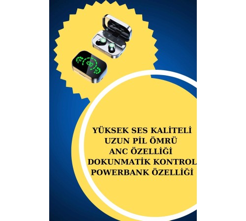 Yeni Nesil Kaliteli Akıllı Saat ve Kablosuz Bluetooth Kulaklık Yüksek Ses Kaliteli