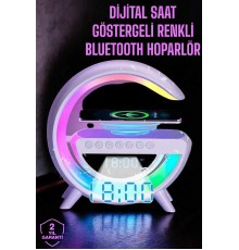 Android Uyumlu Akıllı Bluetooth Hoparlör Kablosuz Şarj Cihazı Standı