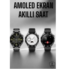 Akıllı Saat Metal Kordonlu GPS ve NFC Uyumlu Arama Cevaplayan