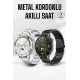 Akıllı Saat Bildirim Görme Amoled Ekran GPS Uyumlu Sesli Görüşme