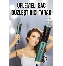 Fön Tarak Saç Düzleştirici Üflemeli Fön Makinesi Sıkı Dişli Taşınabilir