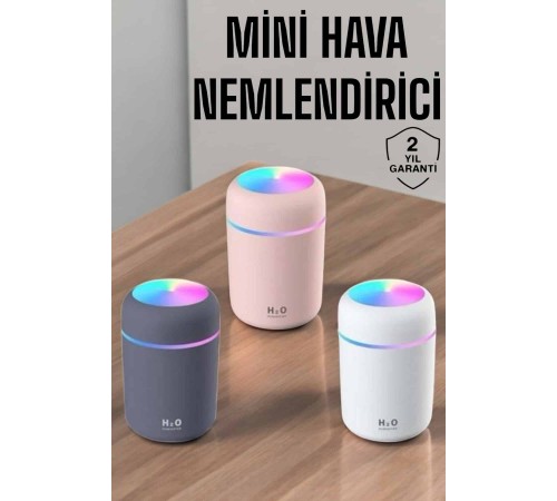 Buharlı Hava Nemlendirici Aromaterapi Renk Değiştirilebilir
