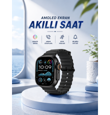 Akıllı Saat Bluetooth Bağlantılı NFC ve GPS Uyumlu Nabız Ölçer Sesli Görüşme