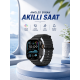 Akıllı Saat Bluetooth Bağlantılı NFC ve GPS Uyumlu Nabız Ölçer Sesli Görüşme
