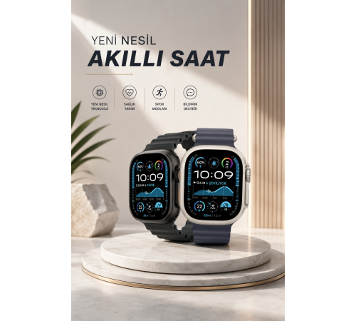 Akıllı Saat Sesli Görüşme Titreşimli GPS Bağlantısı Müzik Dinleme Sosyal Medya Bildirimleri