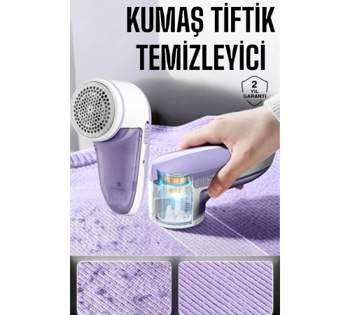 Tiftik Temizleme Makinesi USB Şarjlı Tüy Toplayıcı Kablosuz