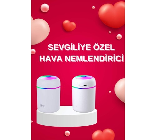 Sevgiliye Hediye Led Işıklı Hava Nemlendirici USB Şarjlı Sevgiliye Özel